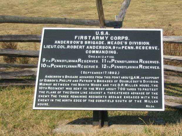 FIRST ARMY CORPS ANDERSON’S BRIGADE WAR MEMORIAL PLAQUE
