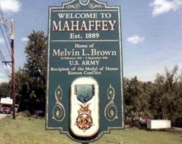 MELVIN L. BROWN MEDAL OF HONOR MEMORIAL MARKER