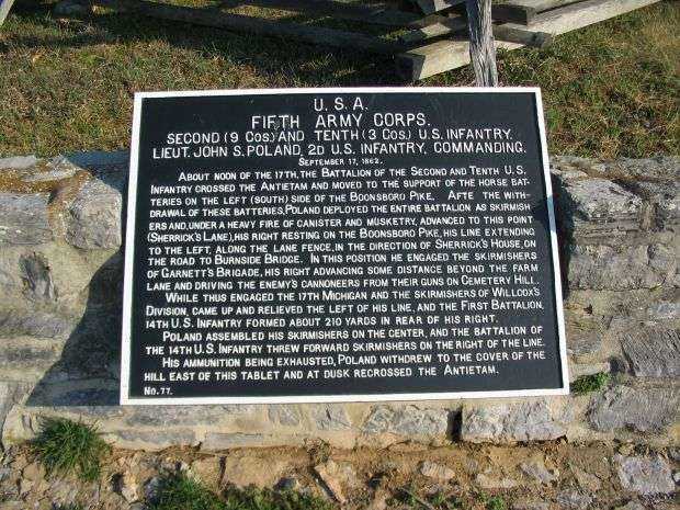 U.S.A. FIFTH ARMY CORPS WAR MEMORIAL PLAQUE