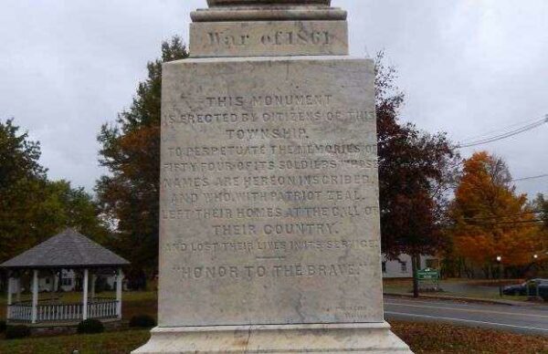 SMITHFIELD CIVIL WAR MONUMENT DEDICATION STONE