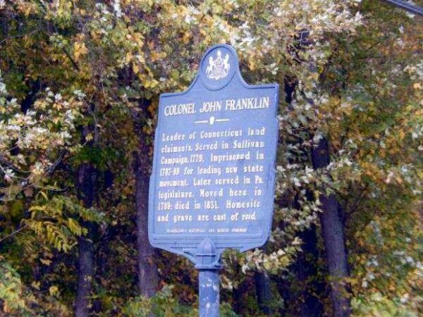 COLONEL JOHN FRANKLIN REVOLUTIONARY WAR MEMORIAL MARKER