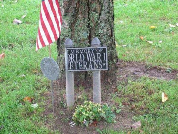 KITANNING WORLD WAR I MEMORIAL TREE PLAQUE