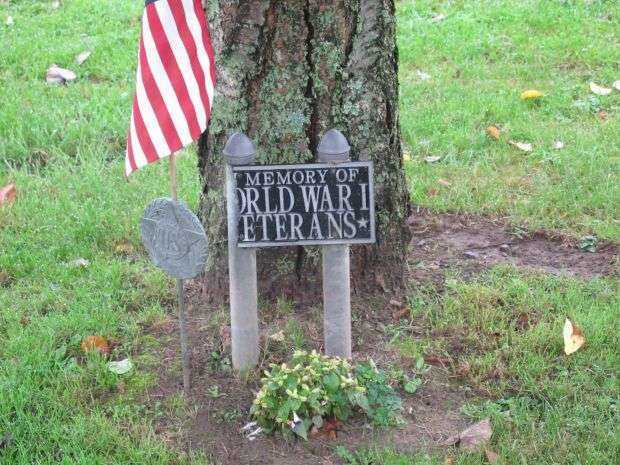 KITANNING WORLD WAR I MEMORIAL TREE PLAQUE
