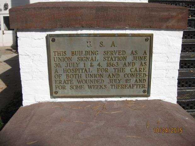 U.S.A. SIGNAL STATION AT PENNSYLVANIA HALL MEMORIAL PLAQUE