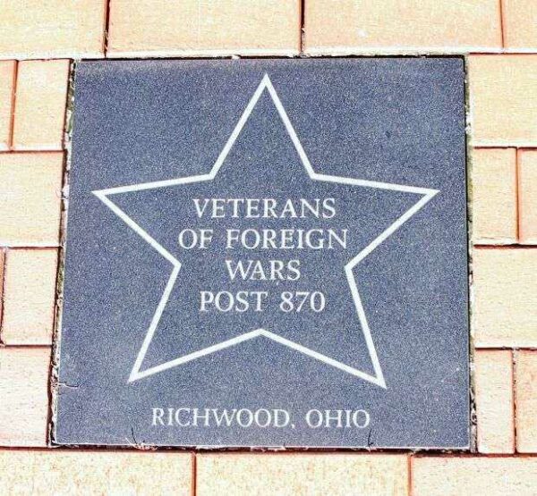 NORTH UNION DISTRICT VETERANS MEMORIAL MONUMENT PAVER A
