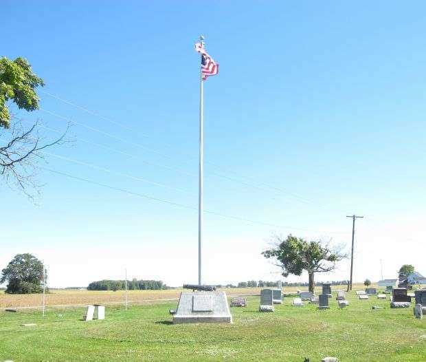 BETHLEHEM-CLAIRBOURE CEMETERY WAR VETERANS MEMORIAL FLAGPOLE