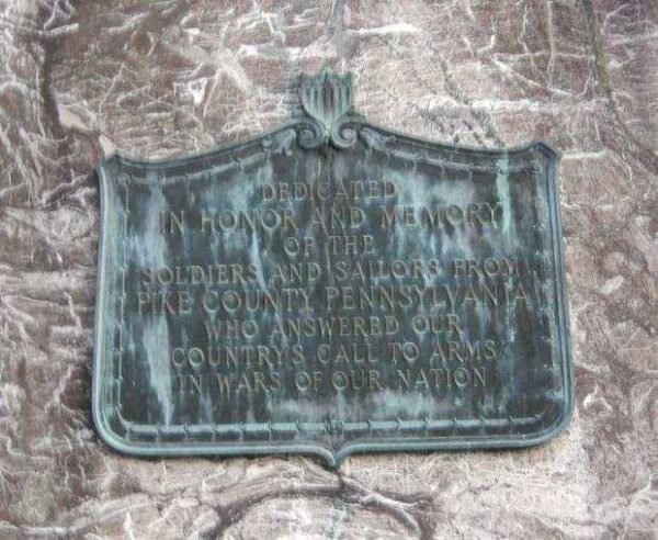 PIKE COUNTY SOLDIERS AND SAILORS MEMORIAL PLAQUE