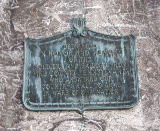 PIKE COUNTY SOLDIERS AND SAILORS MEMORIAL PLAQUE