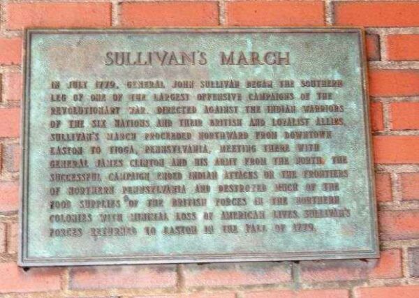 SULLIVAN’S MARCH REVOLUTIONARY WAR MEMORIAL PLAQUE