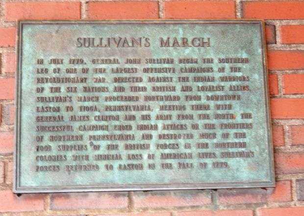 SULLIVAN’S MARCH REVOLUTIONARY WAR MEMORIAL PLAQUE