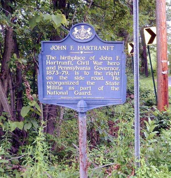 JOHN F. HARTRANFT WAR MEMORIAL MARKER