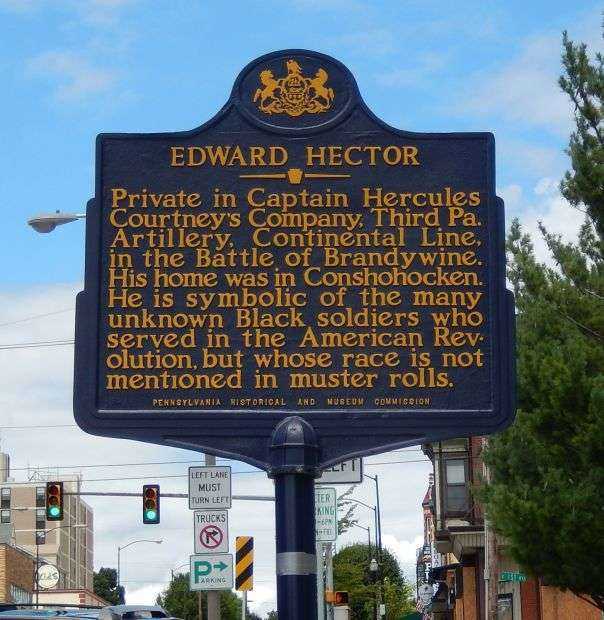 EDWARD HECTOR REVOLUTIONARY WAR MEMORIAL MARKER
