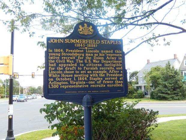 JOHN SUMMERFIELD STAPLES MEMORIAL MARKER