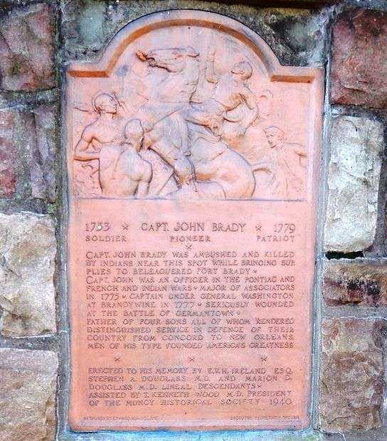 BRADY MEMORIAL PLAQUE A