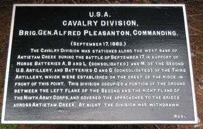 U.S.A. CAVALRY DIVISION WAR MEMORIAL PLAQUE