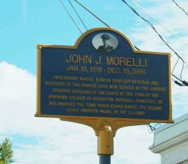 JOHN J. MORELLI WAR MEMORIAL MARKER