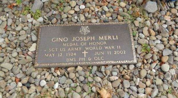 GINO JOSEPH MERLI MEDAL OF HONOR MEMORIAL GRAVESTONE