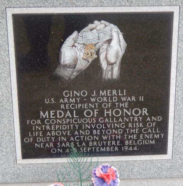 GINO J. MERLI MEDAL OF HONOR MEMORIAL PLAQUE
