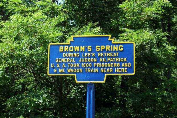 BROWN’S SPRING WAR MEMORIAL MARKER