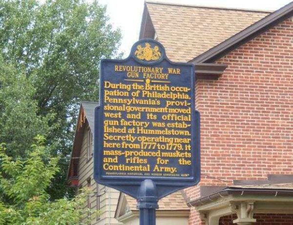 REVOLUTIONARY WAR GUN FACTORY MEMORIAL MARKER