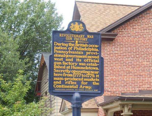 REVOLUTIONARY WAR GUN FACTORY MEMORIAL MARKER