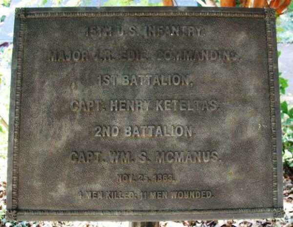 15TH U.S. INFANTRY MEMORIAL PLAQUE