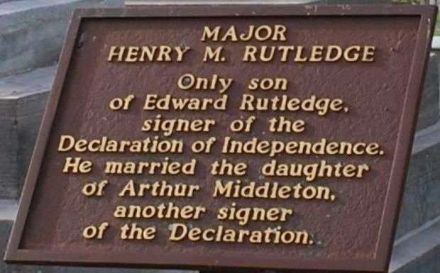 MAJOR HENRY M. RUTLEDGE MEMORIAL PLAQUE