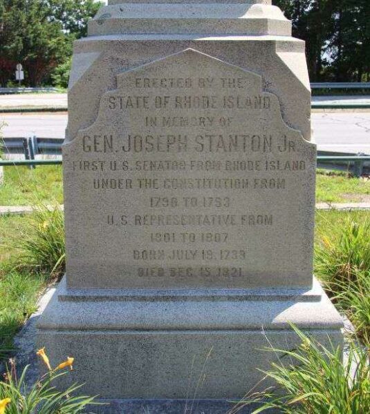 GEN. JOSEPH STANTON JR. WAR MEMORIAL DEDICATION STONE