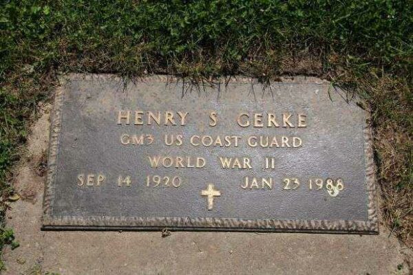 HENRY S GERKE MEMORIAL CEMETERY STONE