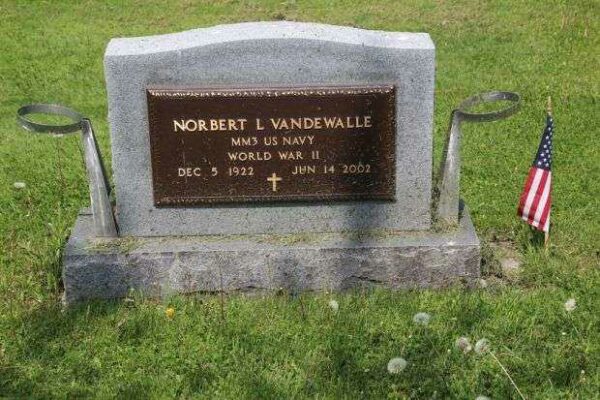 NORBERT L VANDEWALLE MEMORIAL CEMETERY STONE