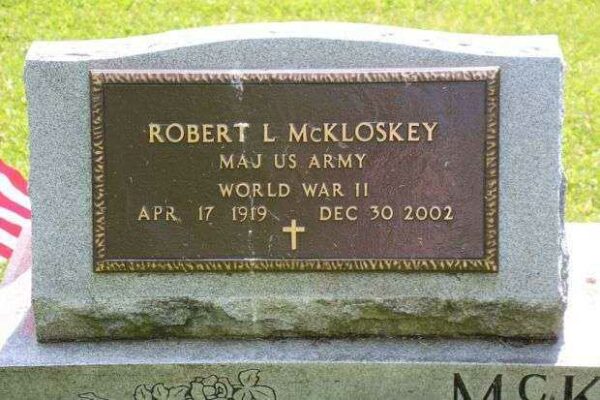 ROBERT L MCKLOSKEY MEMORIAL CEMETERY STONE