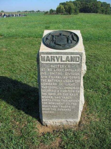 BATTERY B, 1ST MARYLAND LIGHT ARTILLERY WAR MEMORIAL