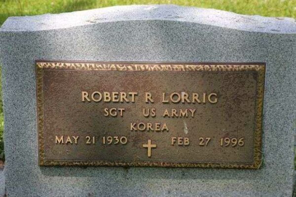 ROBERT R LORRIG MEMORIAL CEMETERY STONE