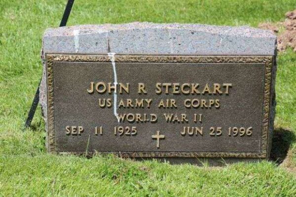 JOHN R STECKART MEMORIAL CEMETERY STONE