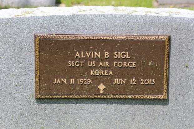 ALVIN B SIGL MEMORIAL CEMETERY STONE