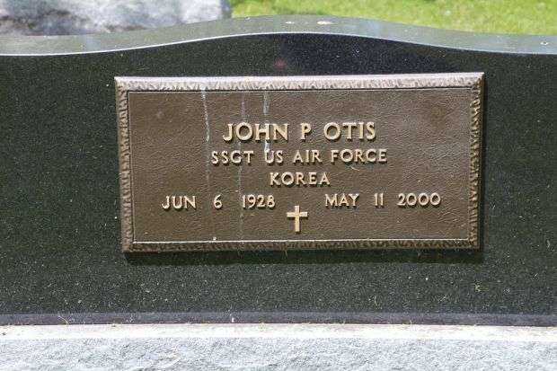 JOHN P OTIS MEMORIAL CEMETERY STONE
