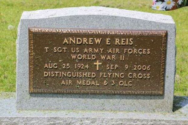 ANDREW E REIS MEMORIAL CEMETERY STONE