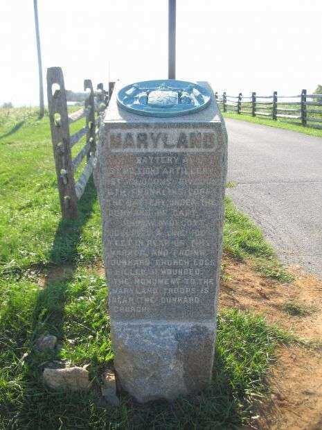 BATTERY A, 1ST MARYLAND LIGHT ARTILLERY WAR MEMORIAL