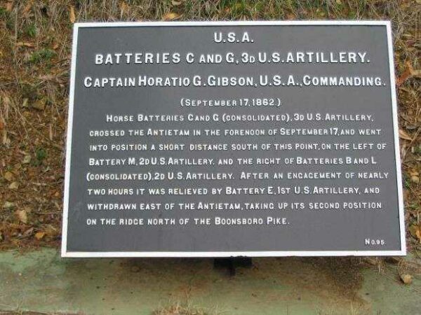 3RD U.S. ARTILLERY WAR MEMORIAL PLAQUE