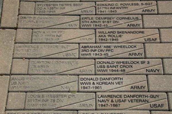 ONEIDA WORLD WAR II VETERANS MEMORIAL PAVERS C