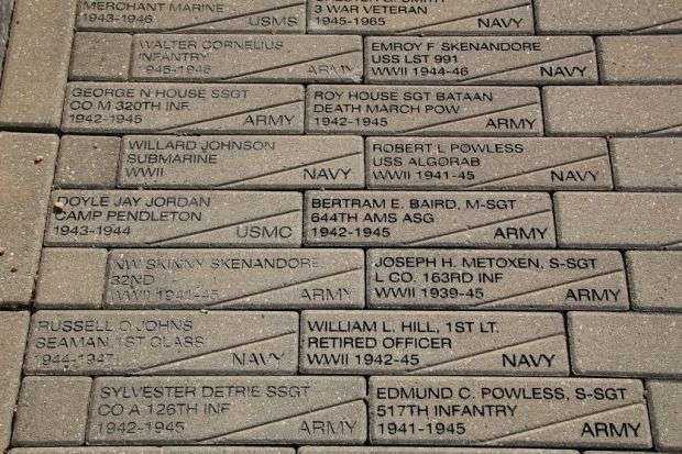 ONEIDA WORLD WAR II VETERANS MEMORIAL PAVERS B
