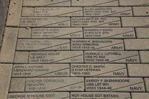ONEIDA WORLD WAR II VETERANS MEMORIAL PAVERS A