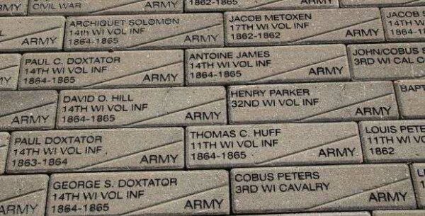 ONEIDA CIVIL WAR VETERANS MEMORIAL PAVERS H