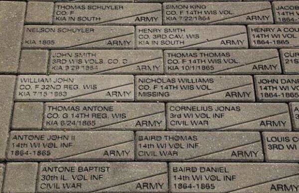 ONEIDA CIVIL WAR VETERANS MEMORIAL PAVERS D