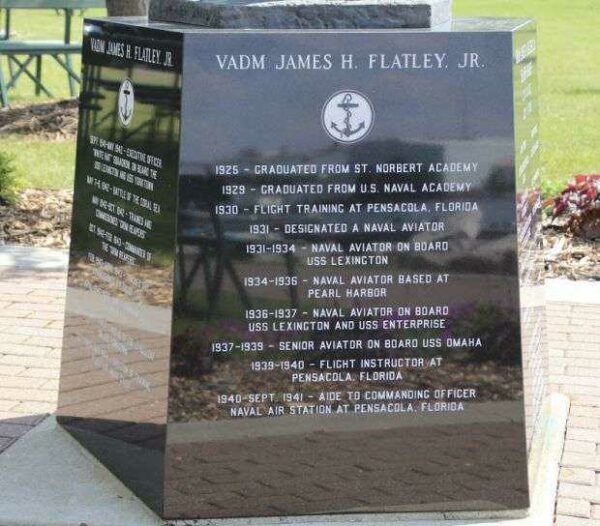 VADM JAMES H. FLATLEY, JR. WAR MEMORIAL SIDE C
