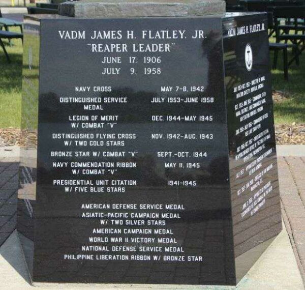 VADM JAMES H. FLATLEY, JR. WAR MEMORIAL SIDE B
