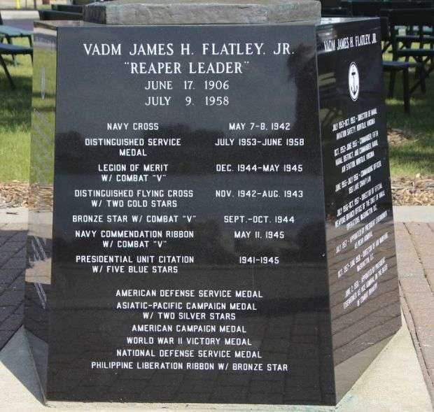 VADM JAMES H. FLATLEY, JR. WAR MEMORIAL SIDE B