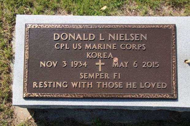 DONALD L NIELSEN MEMORIAL CEMETERY STONE