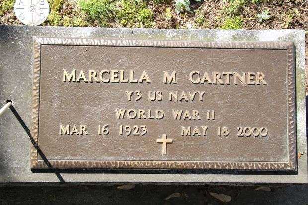 MARCELLA M GARTNER MEMORIAL CEMETERY STONE