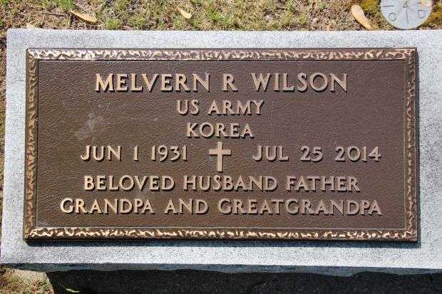 MELVERN R WILSON MEMORIAL CEMETERY STONE